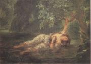 Eugene Delacroix The Death of Ophelia (mk05) France oil painting artist